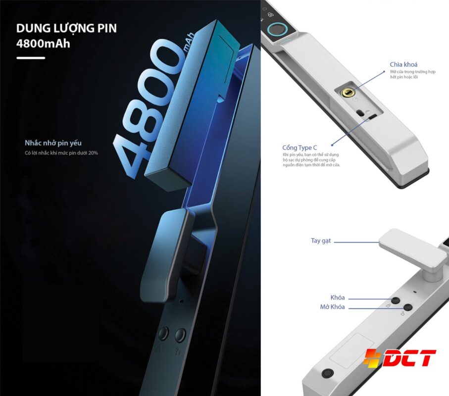 Thiết kế ân tượng của khoá vân tay Face ID Laffer RD02