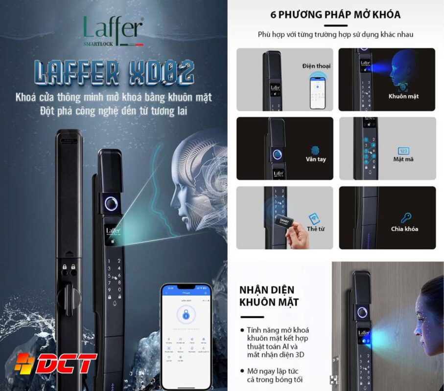 Đặc điểm nổi bật của Khóa vân tay nhận diện khuôn mặt Laffer XD02