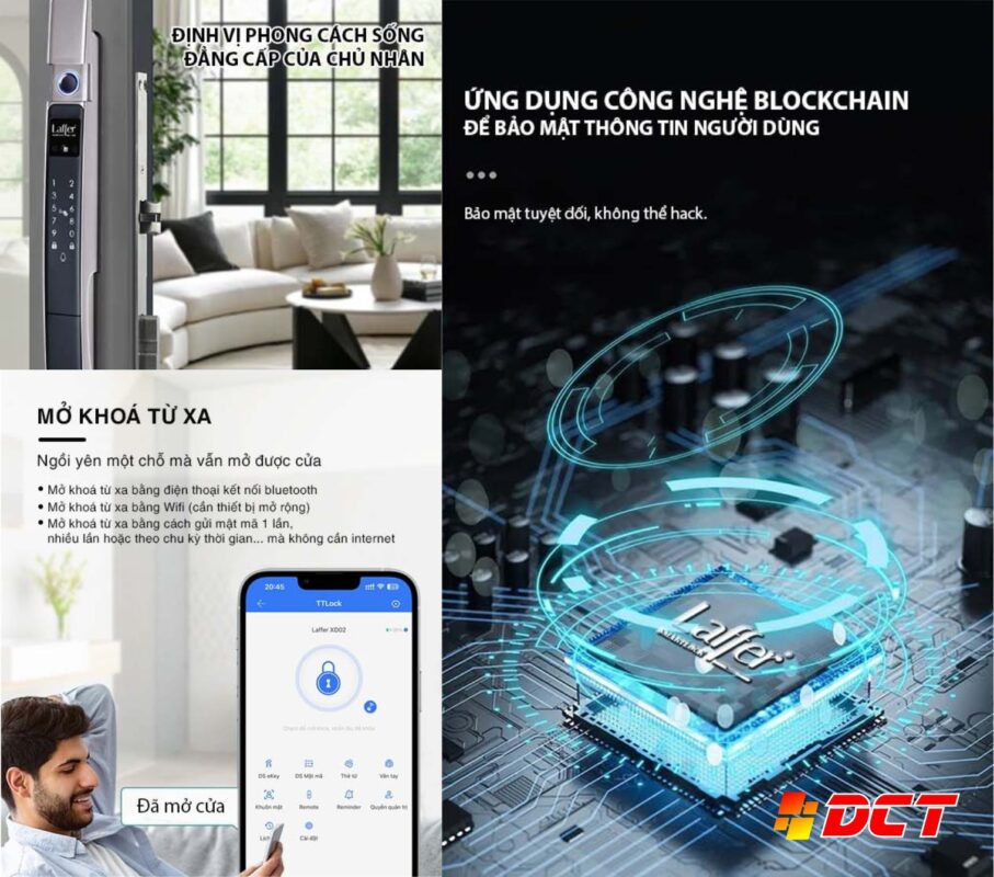 Đặc điểm nổi bật của Khóa vân tay nhận diện khuôn mặt Laffer XD02-2